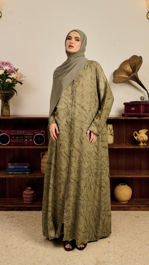 Mizhar Sage Green Abaya