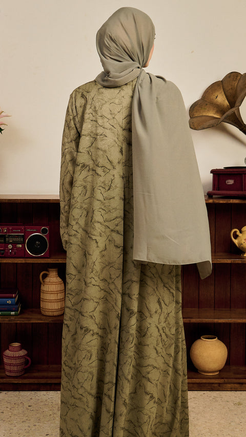 Mizhar Sage Green Abaya