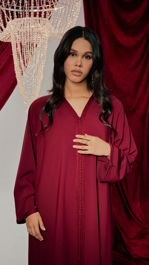 Morocco Maroon Dress