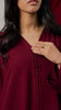 Italian Crepe Morocco Maroon Dress