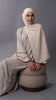 Korean Zoom Muscat Ecru Abaya