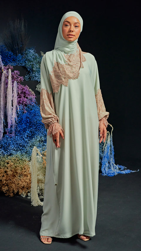 Nadine Mint Green Abaya