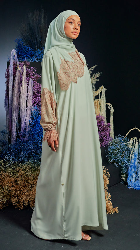 Nadine Mint Green Abaya