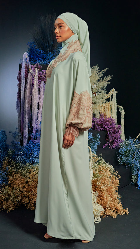Nadine Mint Green Abaya