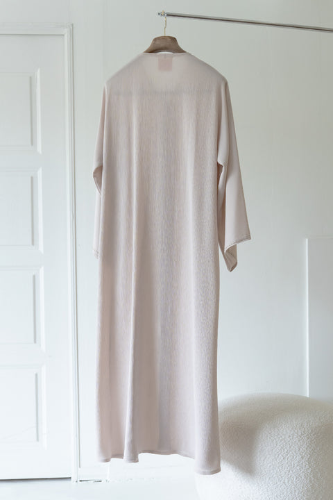 Korean Zoom Nahda Almond Milk Abaya