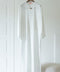 Korean Zoom Nahda White Abaya