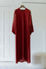 Korean Zoom Najran Brick Orange Abaya