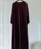 Korean Zoom Najran Burgundy Abaya