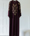 Korean Zoom Najran Burgundy Abaya