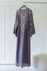 Korean Zoom Najran Dusty Purple Abaya