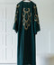 Korean Zoom Najran Emerald Green Abaya