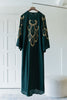 Korean Zoom Najran Emerald Green Abaya