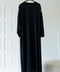 Korean Nidha Najran Obsidian Silver Abaya