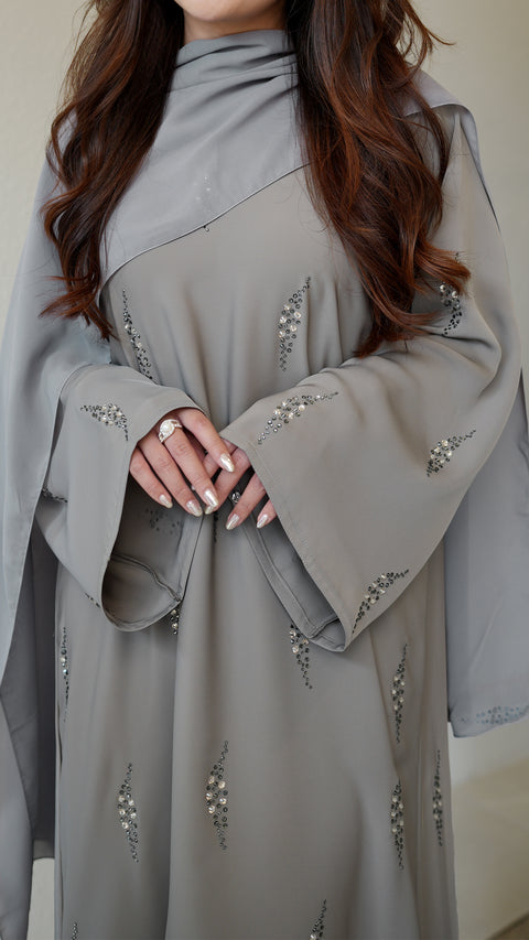 Nashwa Charcoal Abaya