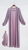 Lurex Jersey Nour Dusty Purple Cardigan