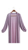 Lurex Jersey Nour Dusty Purple Cardigan