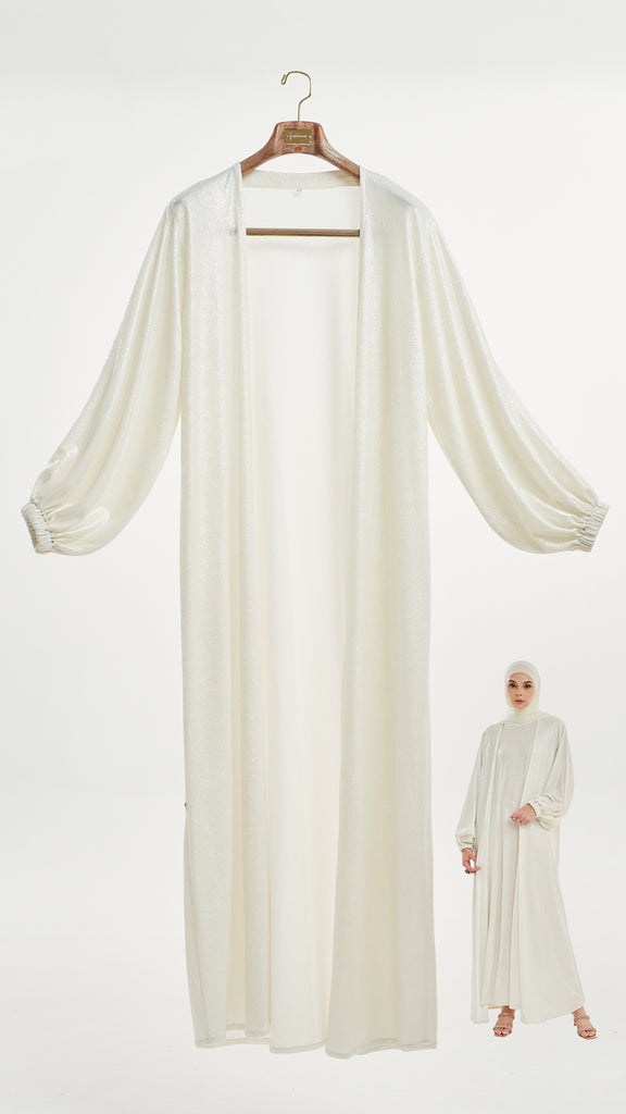 Lurex jersey Nour Off White Cardigan