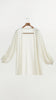 Lurex jersey Nour Off White Cardigan