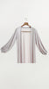 Lurex Jersey Nour Silver Cardigan