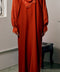 Nadine Brick Orange Abaya