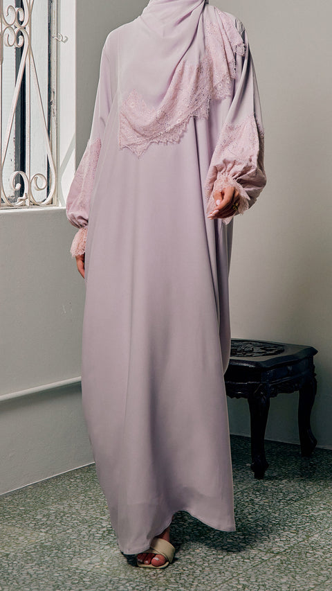Nadine Crystal Pink Abaya
