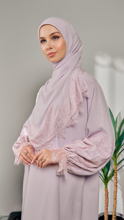 Nadine Crystal Pink Abaya