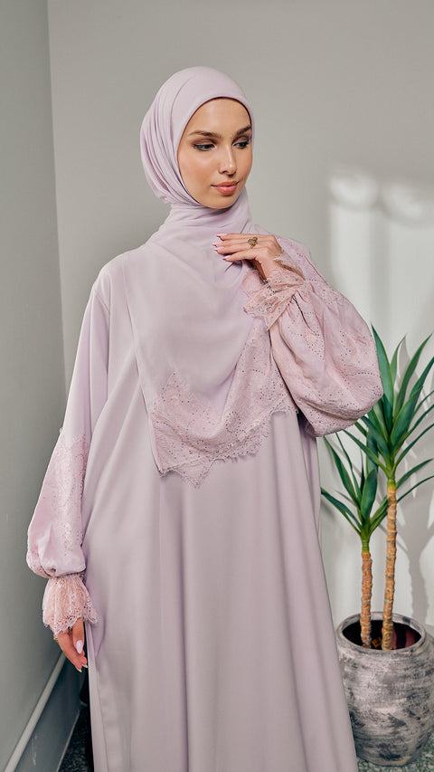 Nadine Crystal Pink Abaya