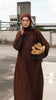 Korean Nidha Nadine Rich Brown Abaya