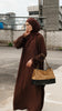 Korean Nidha Nadine Rich Brown Abaya