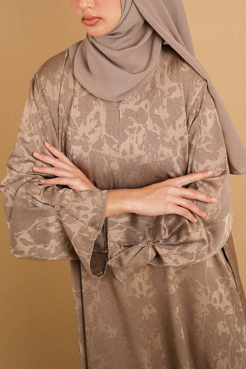 Nahwa Light Brown Abaya