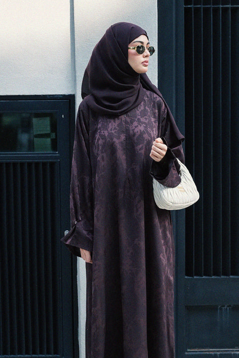Nahwa Burgundy Abaya