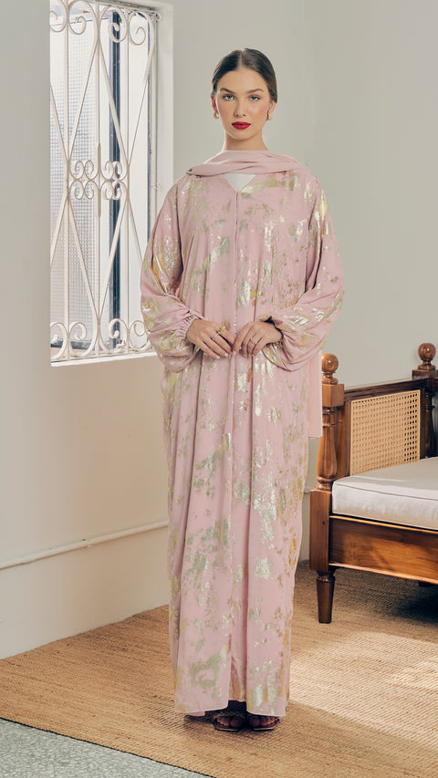 Naj Quartz Pink Abaya