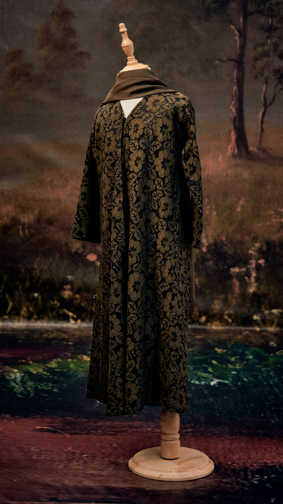 Lace Najaf Mini Olive Abaya