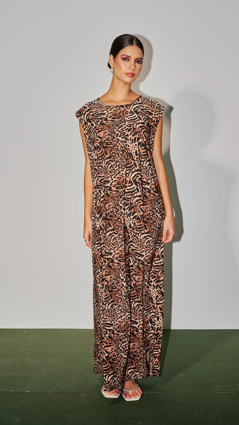 Nala Marl Brown Dress