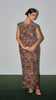 Jersey Nala Marl Brown Dress