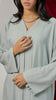 Jacquard Chiffon Narli Pale Blue Abaya