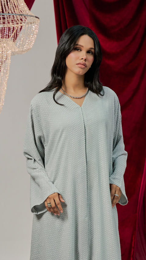 Narli Pale Blue Abaya
