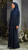 Korean Nidha Nashwa Midnight Blue Abaya
