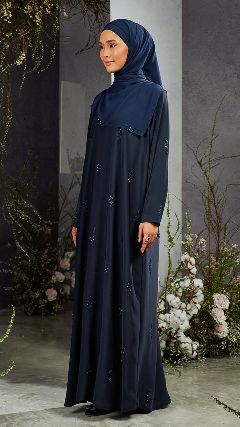 Nashwa Midnight Blue Abaya
