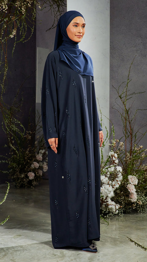 Nashwa Midnight Blue Abaya