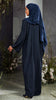 Korean Nidha Nashwa Midnight Blue Abaya