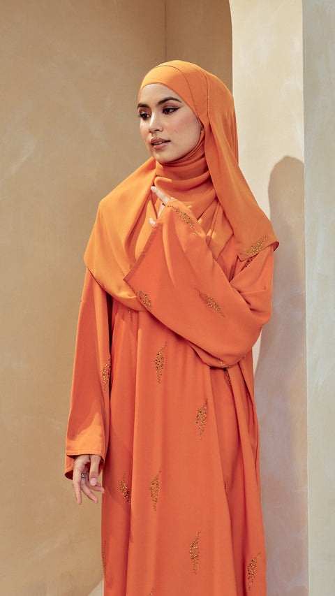 Nashwa Tangerine Abaya