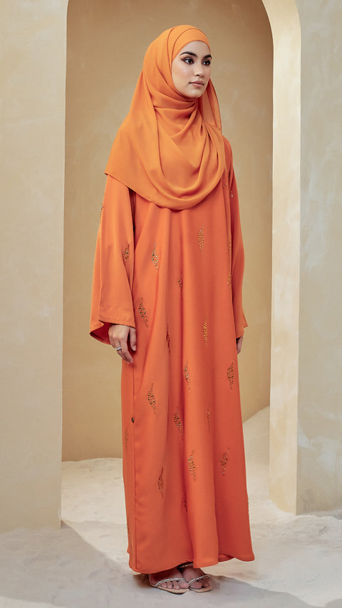 Nashwa Tangerine Abaya
