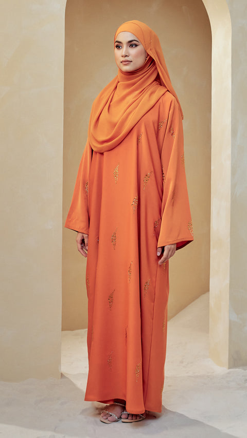 Nashwa Tangerine Abaya