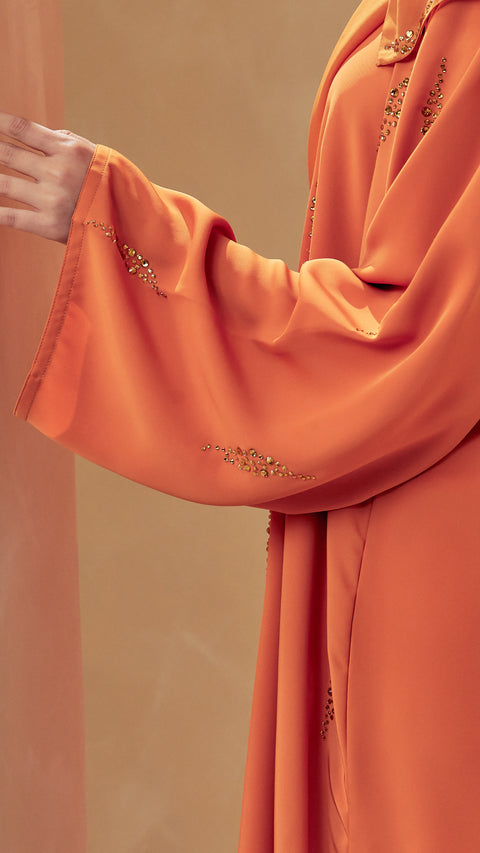 Nashwa Tangerine Abaya