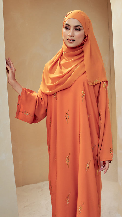 Nashwa Tangerine Abaya