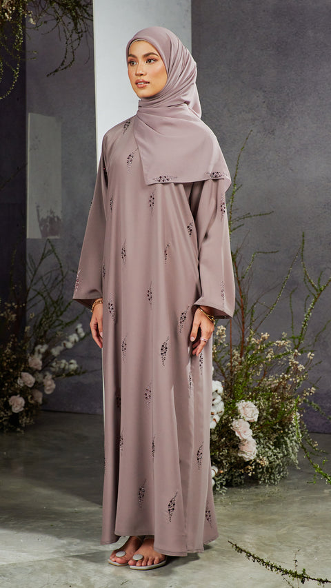 Nashwa Wood Rose Abaya