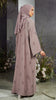 Korean Nidha Nashwa Wood Rose Abaya
