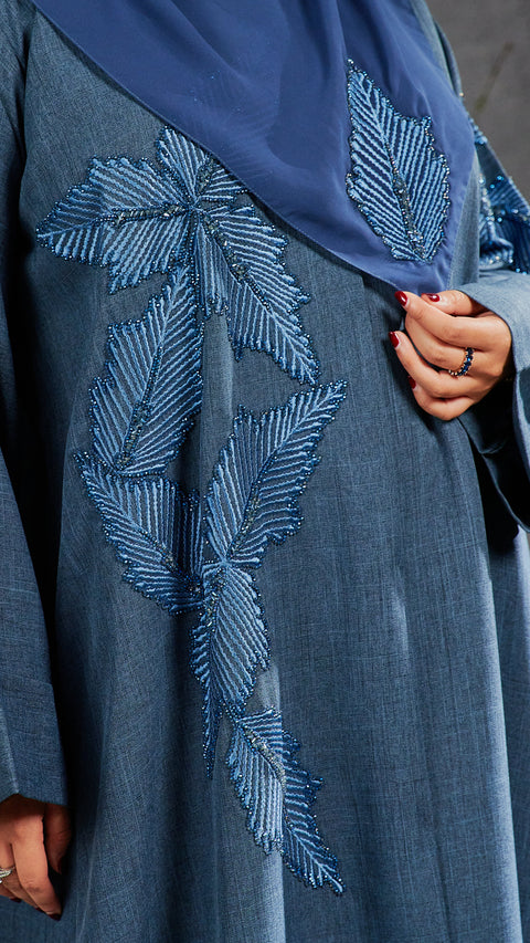 Nawal Blue Jeans Abaya