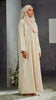 Cotton Linen Nawal Buttercream Abaya